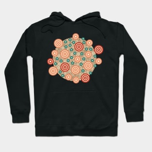 Aztec Warrior Pattern Burst v2 Circle Design Hoodie